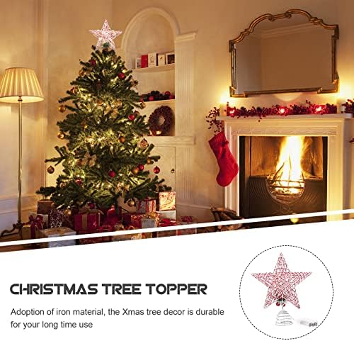 TENDYCOCO karácsonyfa Csillag Topper, a Világos fa tetején Csillag Dísz karácsonyfa Díszítés