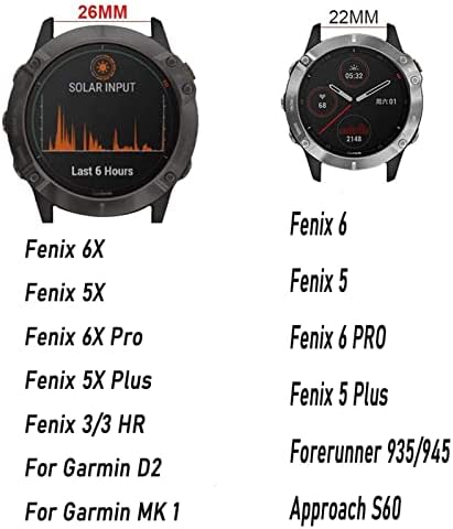 KDEGK 26mm 22mm Watchband A Fenix 6 6X Pro GPS 5X 5Plus 3 935 Enduro D2 Delta Puha Szilikon Szíj gyorskioldó Tartozékok