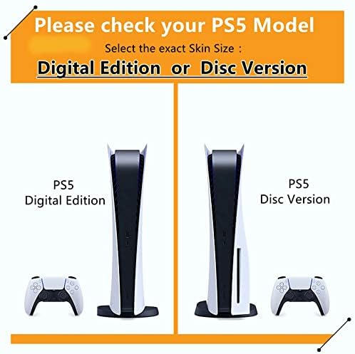 MOTOT FXCON a PS5 Bőr Lemez Kiadás & Digitális Kiadás Konzol, valamint Vezérlő, műanyag Fedelet Bőr Pakolások karcálló,