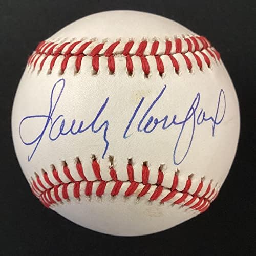 Sandy Koufax Aláírt Baseball abg-re Giamatti Brooklyn LA Dodgers HOF Autogramot SZÖVETSÉG - Dedikált Baseball