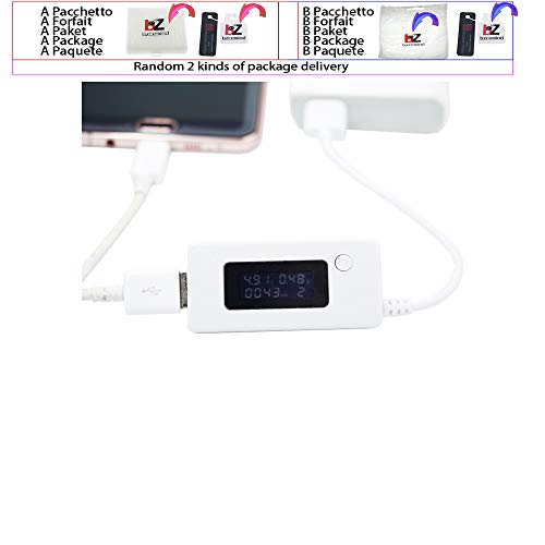 LCD Képernyő Mini Kreatív Telefon USB-Teszter Hordozható Orvos Feszültség Áram Mérő Mobil hálózati Töltő Érzékelő,B