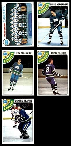 1978-79 Topps Vancouver Canucks Csapatát Meghatározott Vancouver Canucks (Set) EX Canucks