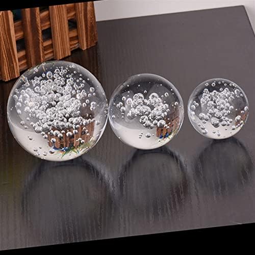 HOOSAL 40/60/80MM Tiszta Buborék kristálygömb Otthoni Irodai asztali Dekoráció Feng Shui Gömb Papírnehezék Fotózás Kellék