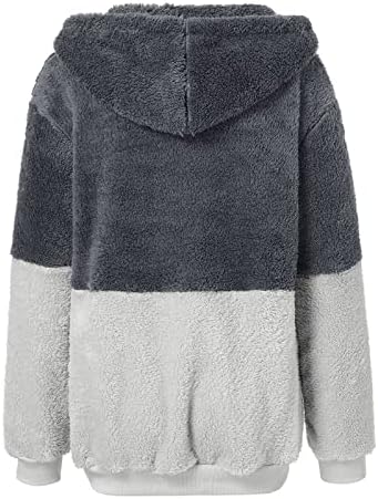 FOVIGUO Női Téli Kabát, Plus Size Munka, Hosszú Ujjú Pulóver Női Alkalmi Téli Fuzzy Fit Zsinóros Pulóver