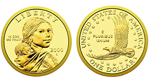 2000 S Sacagawea Amerikai Indián Bizonyíték MINKET Érme DCAM Gem Modern Dollár $1 $1 Bizonyíték DCAM MINKET Menta