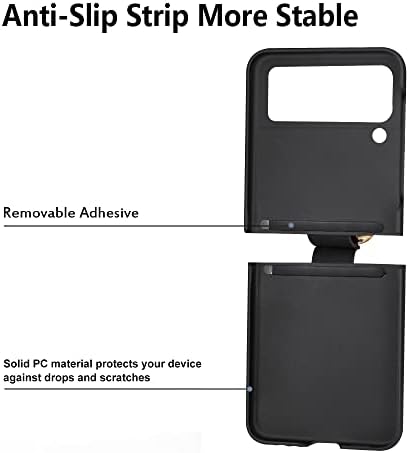 Samsung Galaxy Z Flip 4 Festék Gyűrűs Csat Telefon Esetében PC Anyag Vízálló, valamint Csúszásmentes Anti-Csepp Samsung