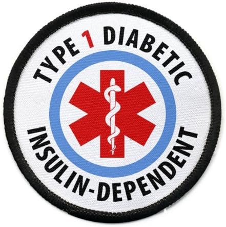 Kreatív Kagyló 1-es Típusú Diabéteszes Inzulin Függő Orvosi Figyelmeztetés 2.5 Col, Fekete Felni Varrni-a Folt