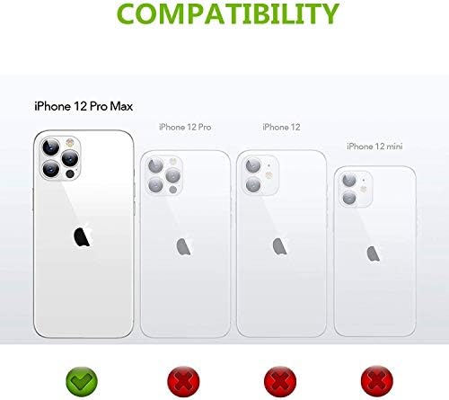 iCoverCase iPhone 12 Pro Max Tárca az Esetben a Csuklópántot, [RFID-Blokkoló] PU Bőr Kitámasztó Ütésálló Esetben a Hitelkártya