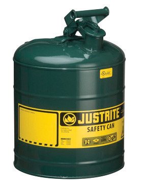 Justrite 5 Liter Zöld Horganyzott Acél Típusú Biztonsági Lehet, 3 1/2 Rozsdamentes Acél Láng Arrester Egyéni-Záró Fedél