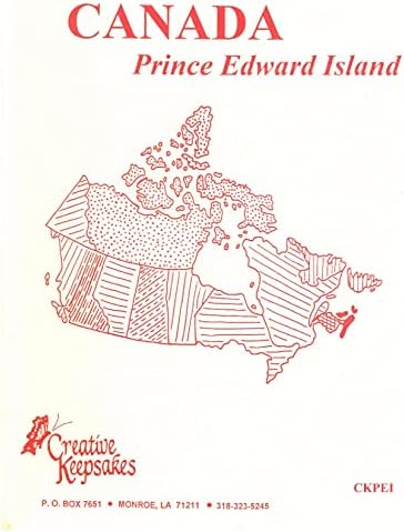 Kreatív Emléktárgyak Kanadai Prince Edward-Sziget - Kereszt-Öltés Sampler