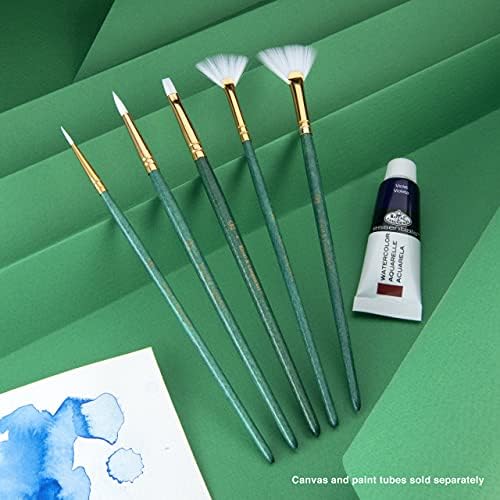 Királyi Langnickel Fehér Taklon Brush Set Value Pack, Kerek, 5 Csomag