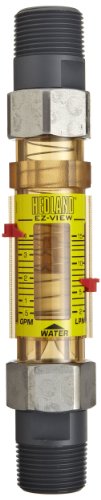 Hedland H621-604-R-EZ-Nézet Áramlásmérő A Szenzor, Polyphenylsulfone, Használható Víz, 0.5 - 4 gpm Áramlási Tartomány,