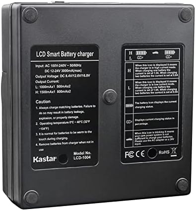 Kastar 3-Pack ft ajánlás-D54 Pro Akkumulátor CH04 Gyors Töltő Kompatibilis Panasonic AG-DVC30P AG-DVC60 AG-DVC60E AG-DVC62
