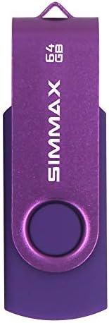SIMMAX 64 gb-os Memory Stick USB 2.0 Flash drive Forgatható pendrive pendrive (64 gb-os Lila)