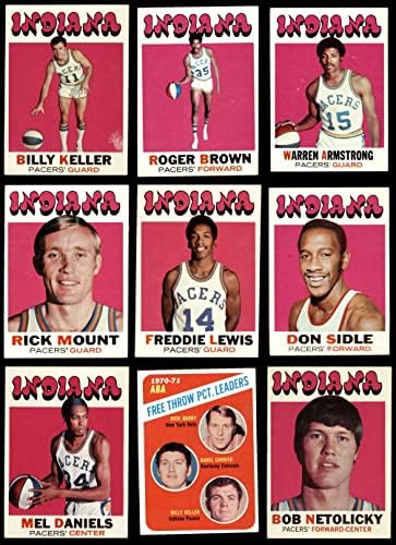 1971-72 Topps Indiana Pacers Csapat készen áll Indiana Pacers (Set) VG/EX Pacers