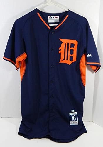 2014-16 Detroit Tigers Üres Játék Kiadott Haditengerészet Jersey Tavaszi Képzési BP 36 202 - Játék Használt MLB Mezek