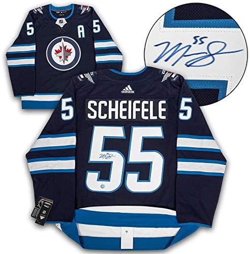 Mark Scheifele Winnipeg Jets Dedikált Adidas Jersey - Dedikált NHL-Mezek