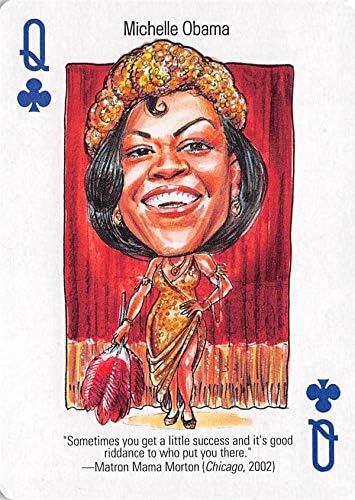 Michelle Obama trading card (First Lady az Egyesült Államok) 2012 Politicards Illusztrációk QC