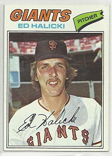 Ed Halicki 1977 Topps Baseball Kártya 343 San Francisco Giants