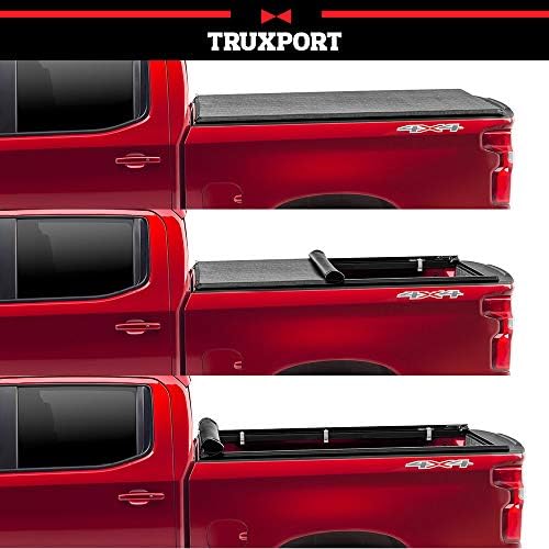 TruXedo TruXport Puha, Roll-Up, Kamion Ágy Tonneau Borító | 272401 | Illik 2019 - 2023 Chevy/GMC Silverado/Sierra, működik