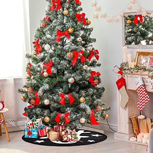 visesunny Aranyos Karácsonyi Rénszarvas karácsonyfa Alátét Fa áll Szőnyeg Padló Protector Nedvszívó Fa Állvány Tálca