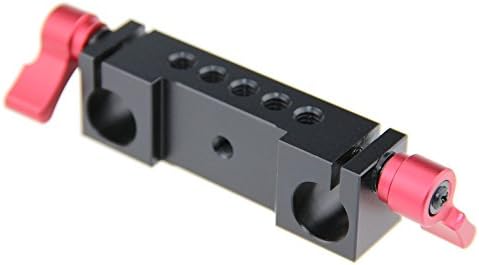 CAMVATE 15 mm-es Alumínium Rudat Fogó Railblock a DSLR 15mm Vasúti Rig Támogatási Rendszer(Piros) - 1138