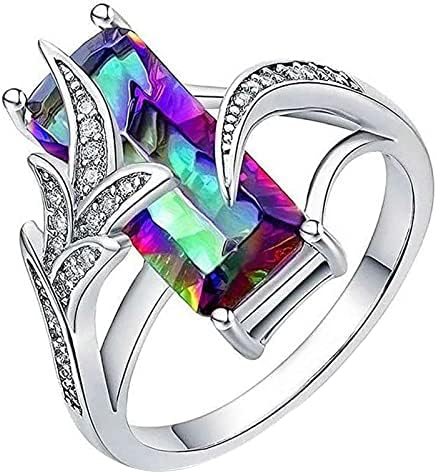 2023 Új Alufelni Cirkon Ékszer, jegygyűrű Női Gyűrű Divat 610 Méretű Gyűrűk Gyűrű Nővér (Blue6, 6)