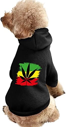 Levél a Kannabisz-Zászló-01 Pet kapucnis felső, Meleg Pulóver Ruha Sapka A Macska, Kutya