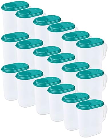 Sterilite 04900906 Ultra Seal BPA Mentes 1 Liter Italt, mosogatógép, Kényelmes Markolat, valamint Intézkedés Jelek,