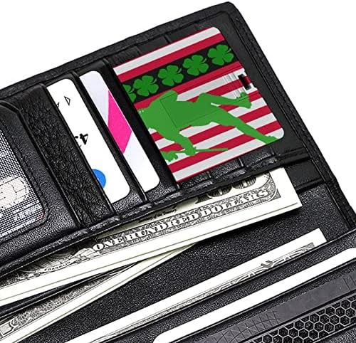 Ír Lacrosse-Shamrock Amerikai Zászló Hitelkártya USB Flash Meghajtók Személyre szabott Memory Stick Kulcs, Céges Ajándék,
