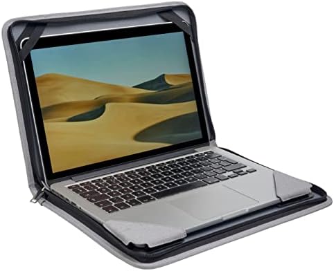 Broonel Szürke Bőr Laptop Messenger Esetben - Kompatibilis HP Spectre x360 15-df1010na 4K 15.6 Laptop InchConvertible