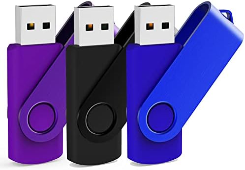 USB pendrive 64 gb-os 3 Csomag, Ömlesztett USB 2.0 pendrive pendrive Forgatható Memory Stick Ugrás Meghajtó pendrive,